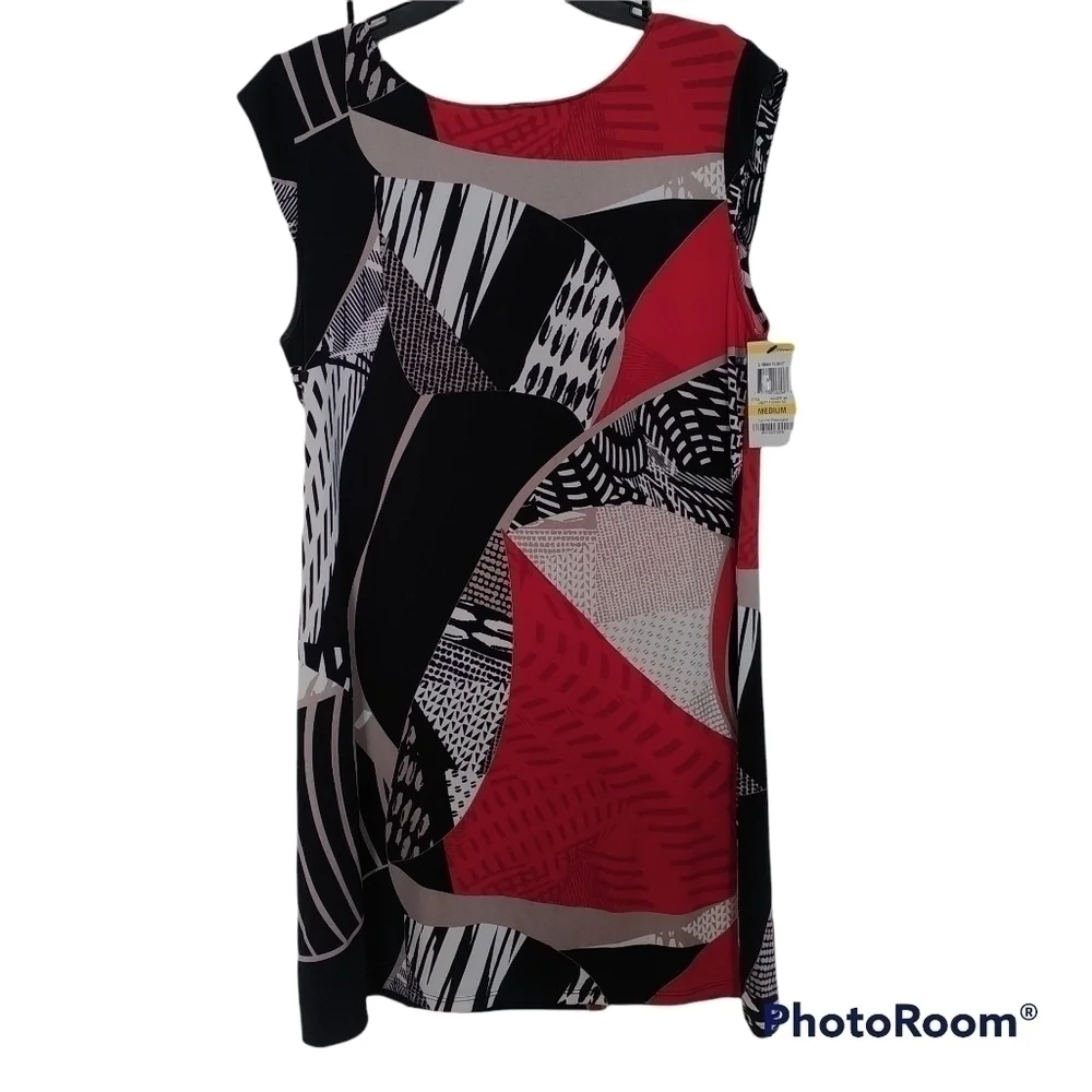 Alfani Urban Flight Dress Cap Sleeve Pullover Style Dress M